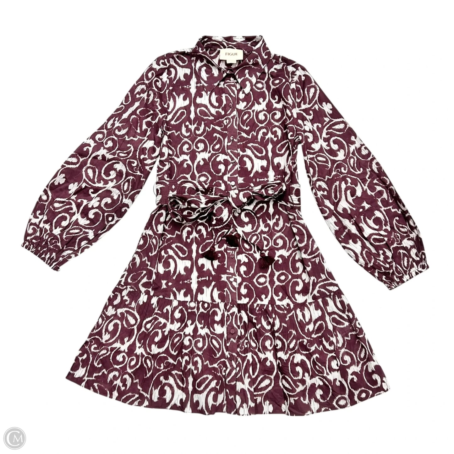 Dress Casual Short By Figue In Maroon, Size: S