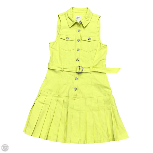 Dress Casual Short By Cinc A Sept In Yellow Denim, Size: S