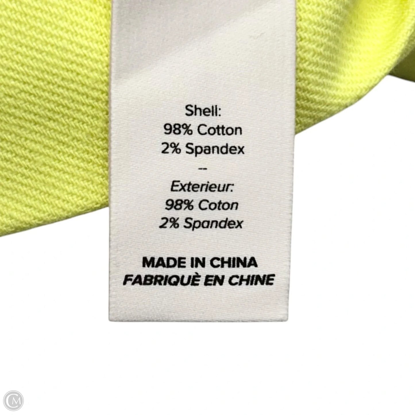 Dress Casual Short By Cinc A Sept In Yellow Denim, Size: S