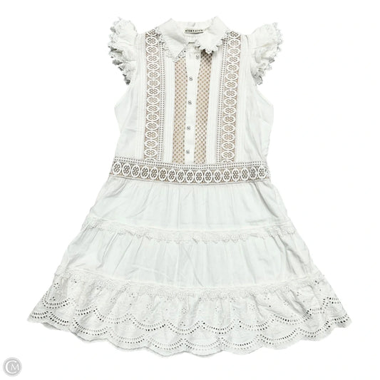 Dress Designer By Alice + Olivia In White, Size: S