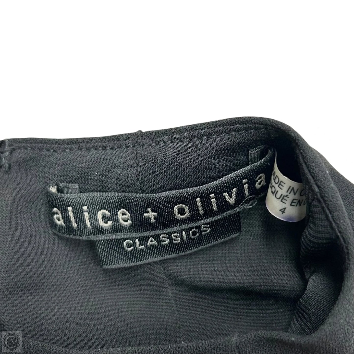 Romper Designer By Alice + Olivia In Black, Size: S