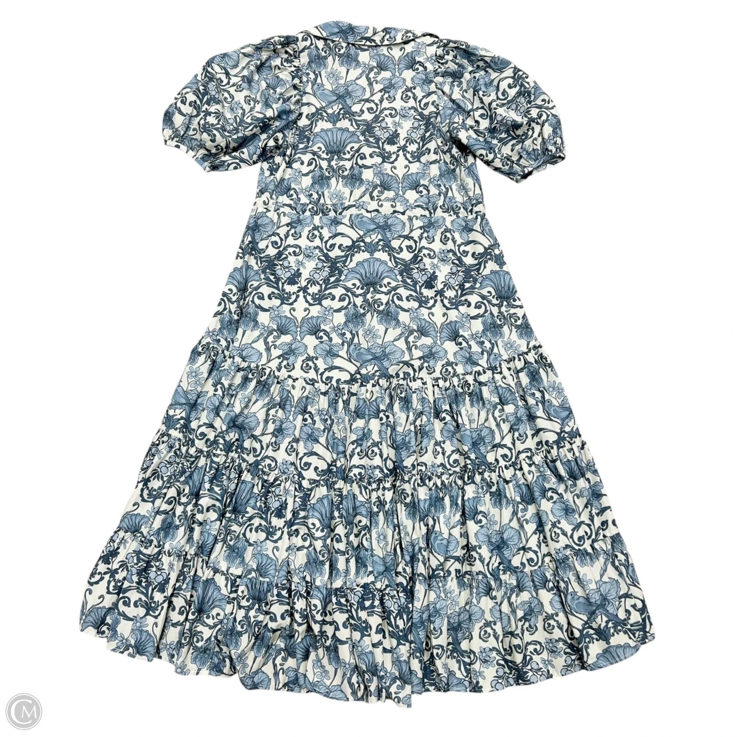 Dress Casual Maxi By Kleid In Blue & Cream, Size: S