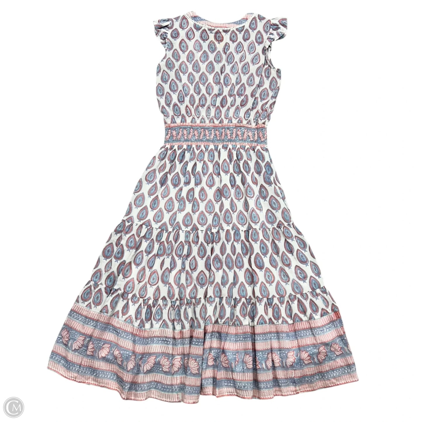 Dress Casual Maxi By Bell In Blue & Pink, Size: S
