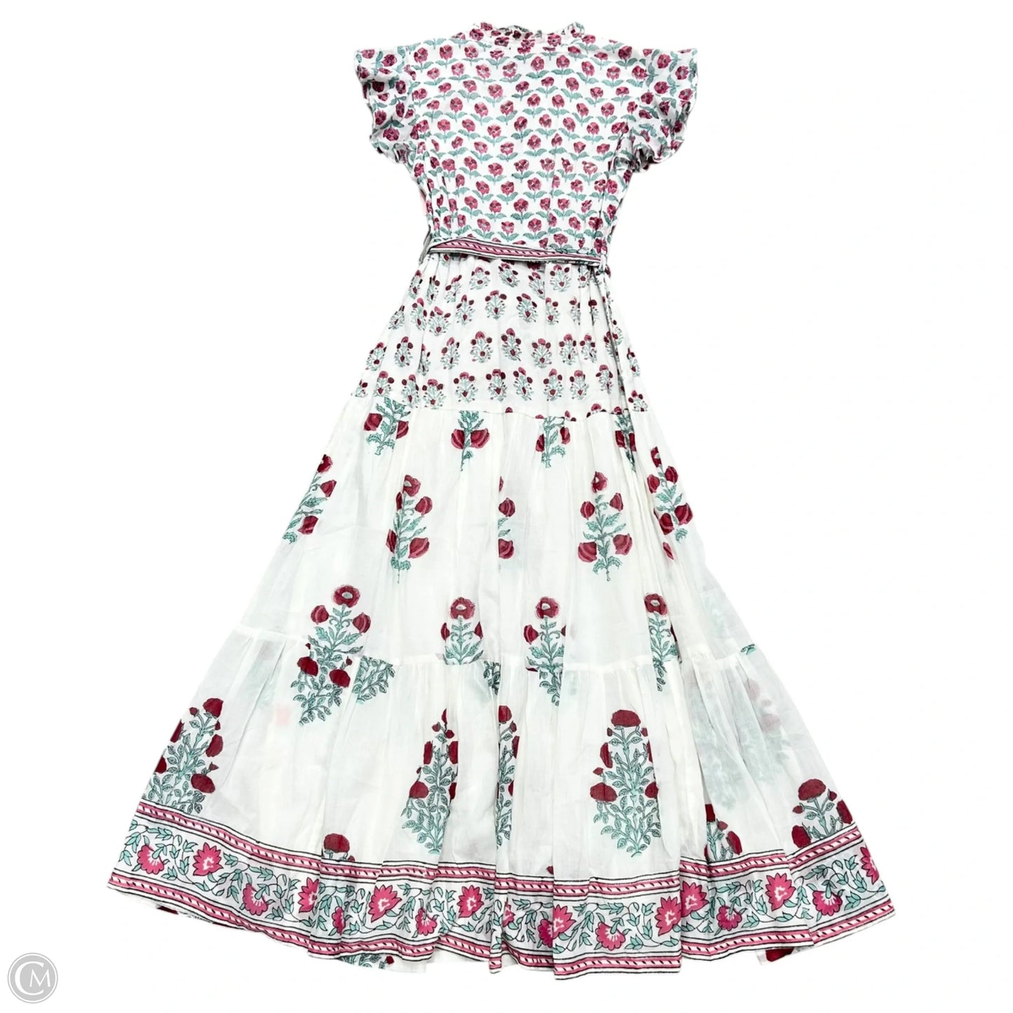 Dress Casual Maxi By Oliphant In Pink & White, Size: S