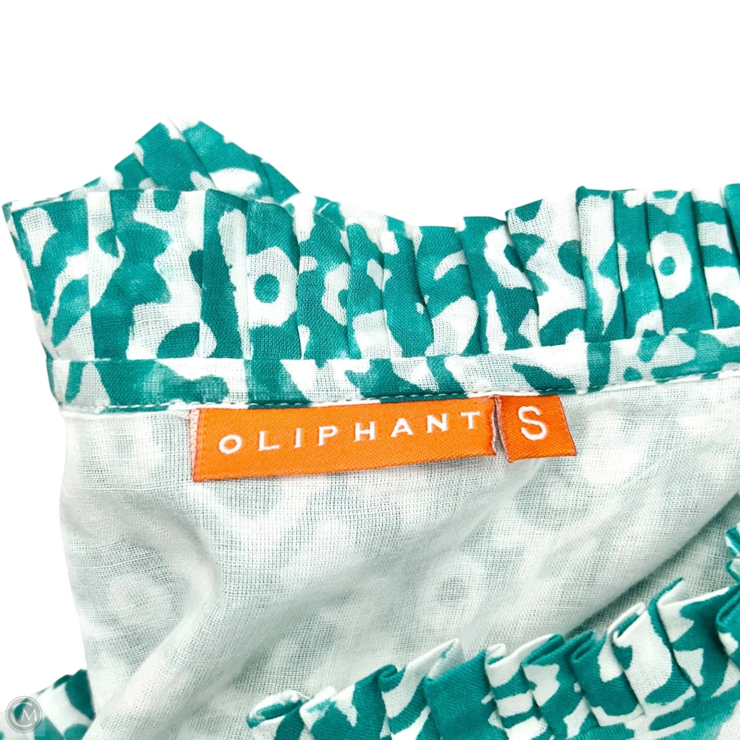Dress Casual Short By Oliphant In Blue & White, Size: S