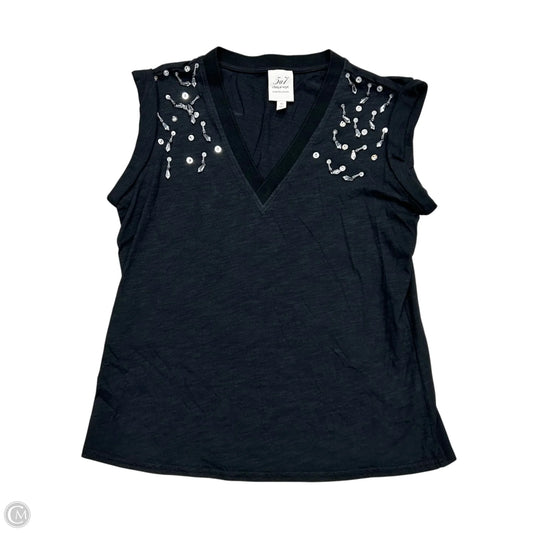 Top Short Sleeve By Cinc A Sept In Black, Size: Xs