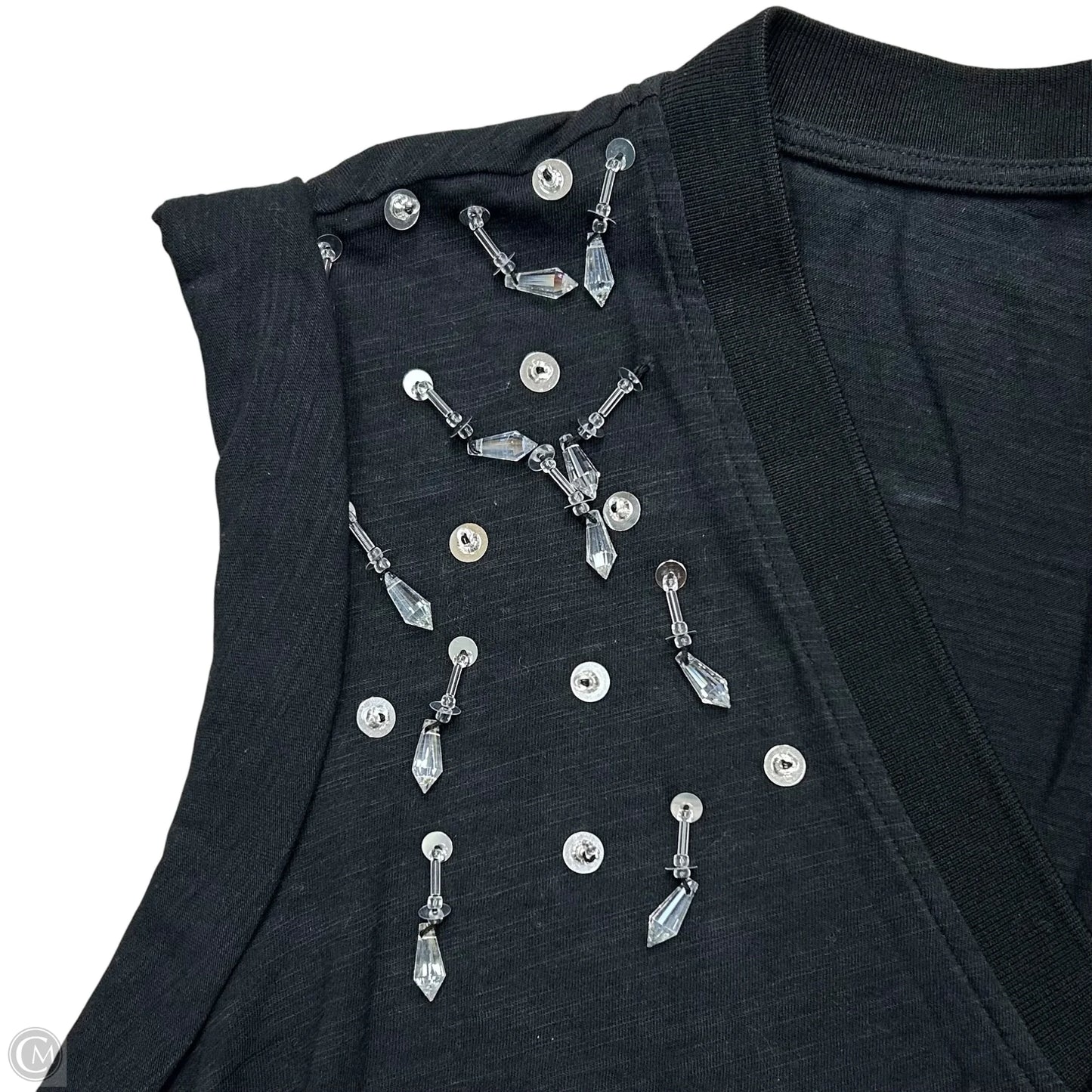 Top Short Sleeve By Cinc A Sept In Black, Size: Xs