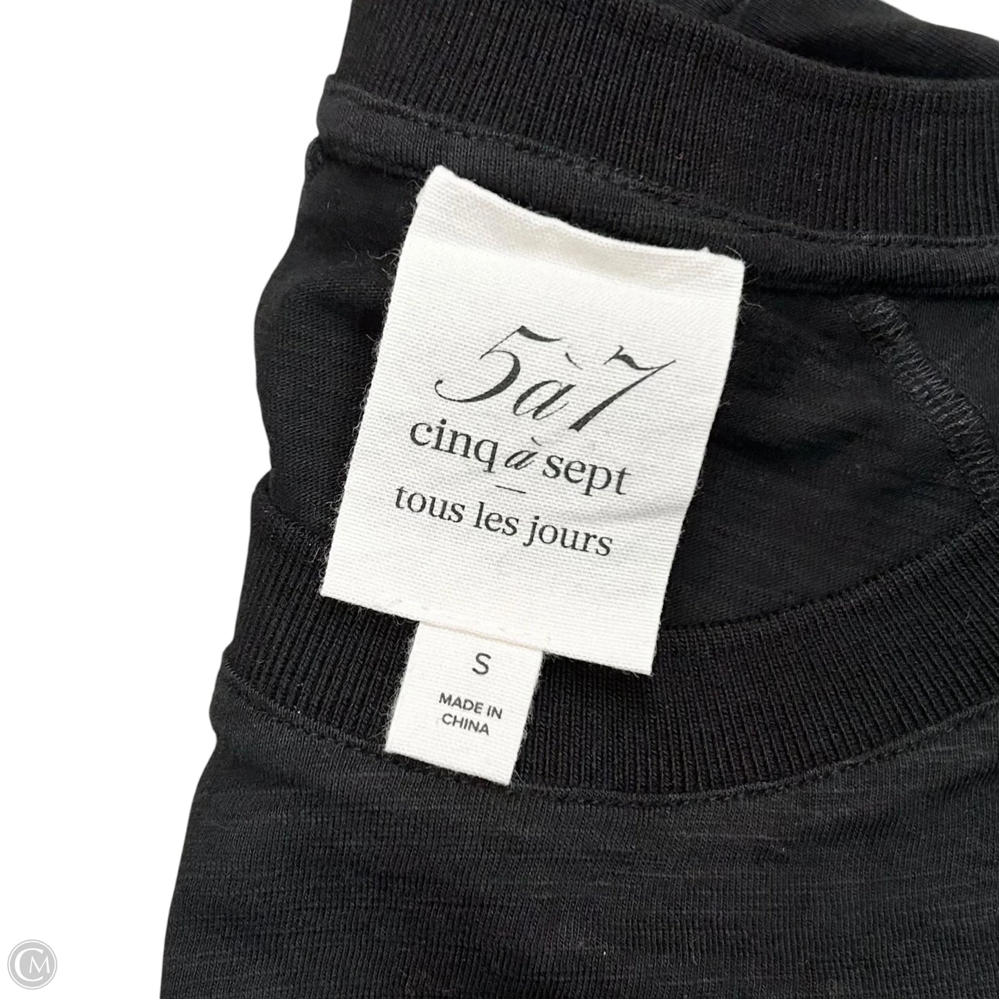 Top Short Sleeve By Cinc A Sept In Black, Size: S