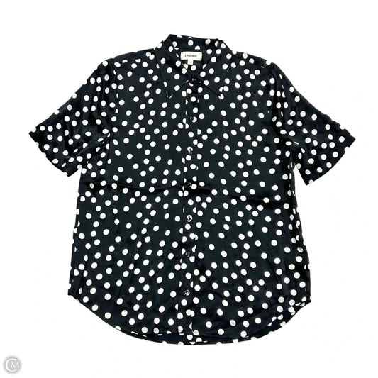 Top Short Sleeve By L Agence In Black & White, Size: Xs