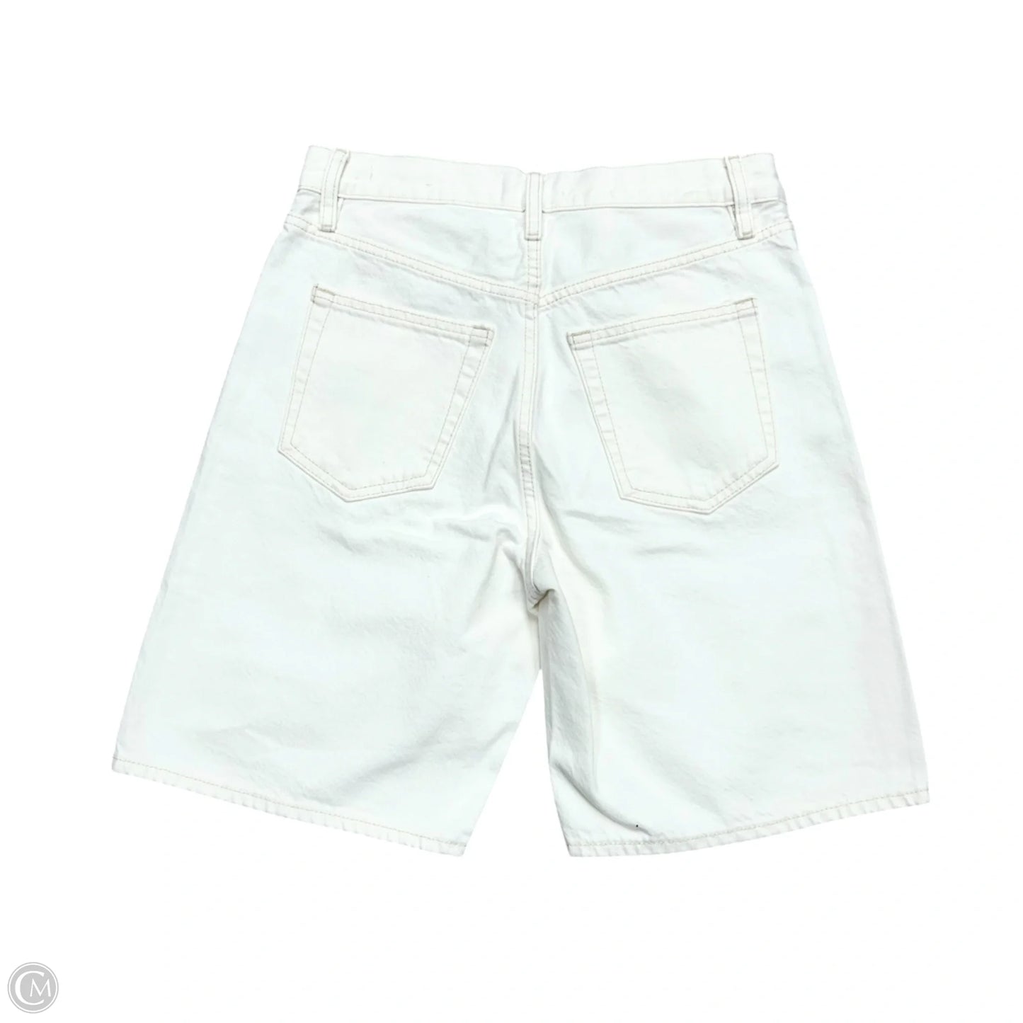 Shorts By Frame In White Denim, Size: 0