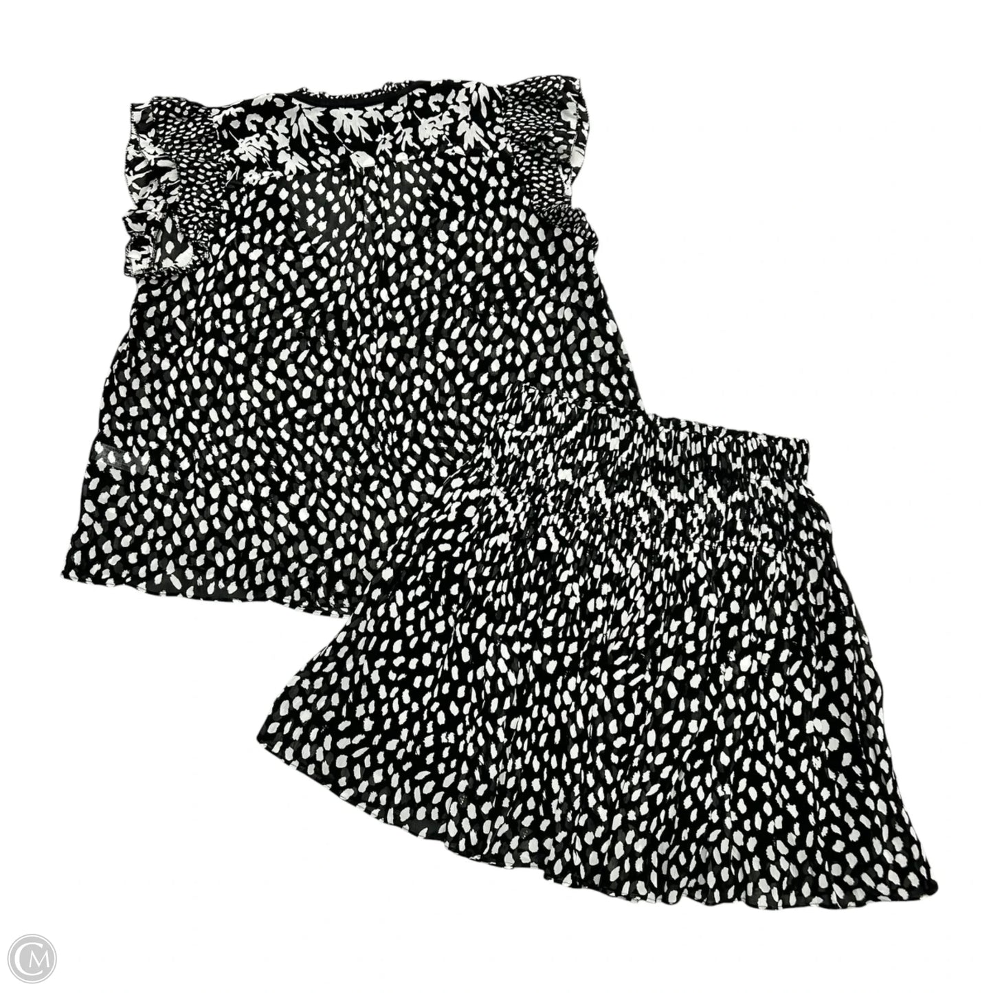 Skirt Set 2pc By Ba&sh In Black & Cream, Size: Xs