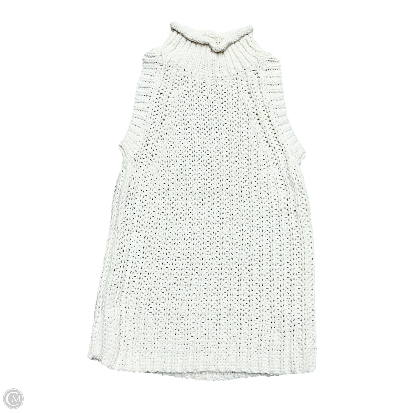 Sweater Short Sleeve By Moth In White, Size: Xs