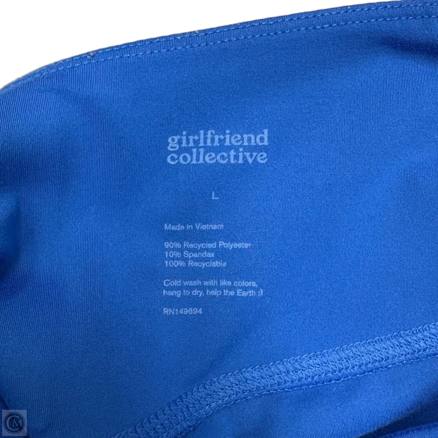 Athletic Leggings By Girlfriend Collective In Blue, Size: L