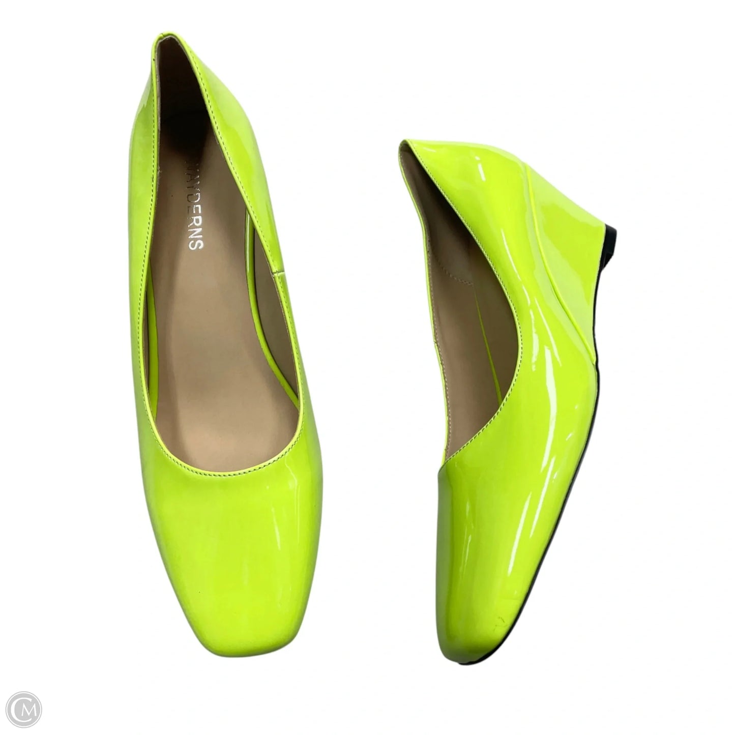 Shoes Heels Wedge By Wayderns In Green, Size: 10.5