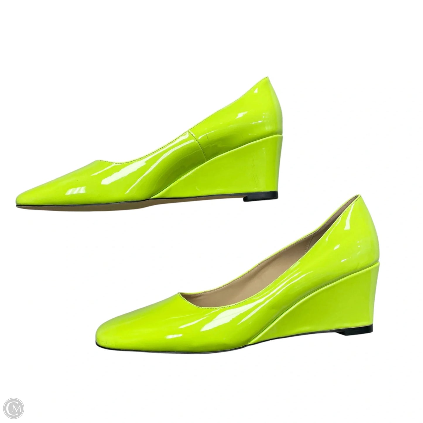 Shoes Heels Wedge By Wayderns In Green, Size: 10.5