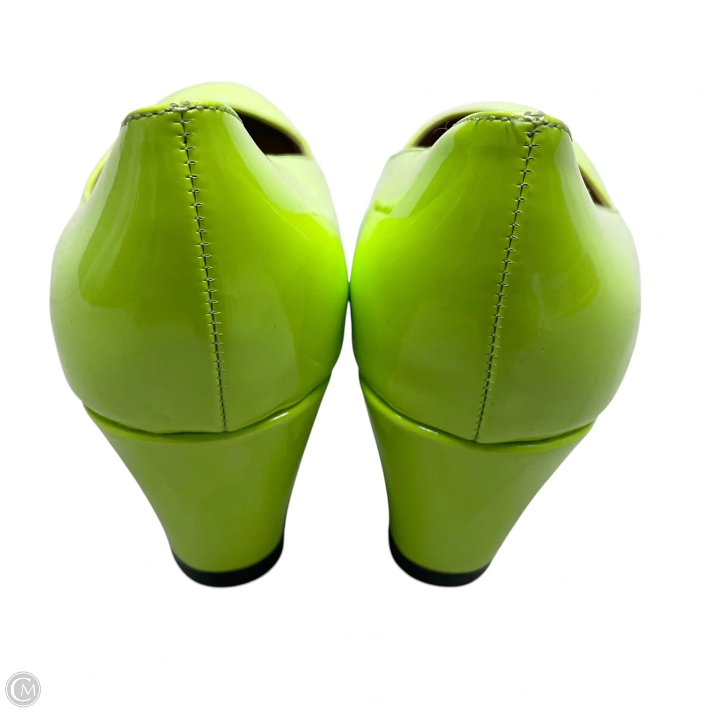 Shoes Heels Wedge By Wayderns In Green, Size: 10.5