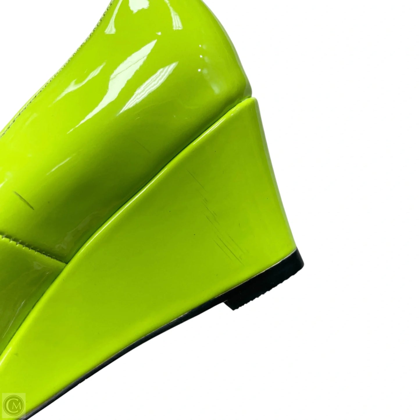Shoes Heels Wedge By Wayderns In Green, Size: 10.5