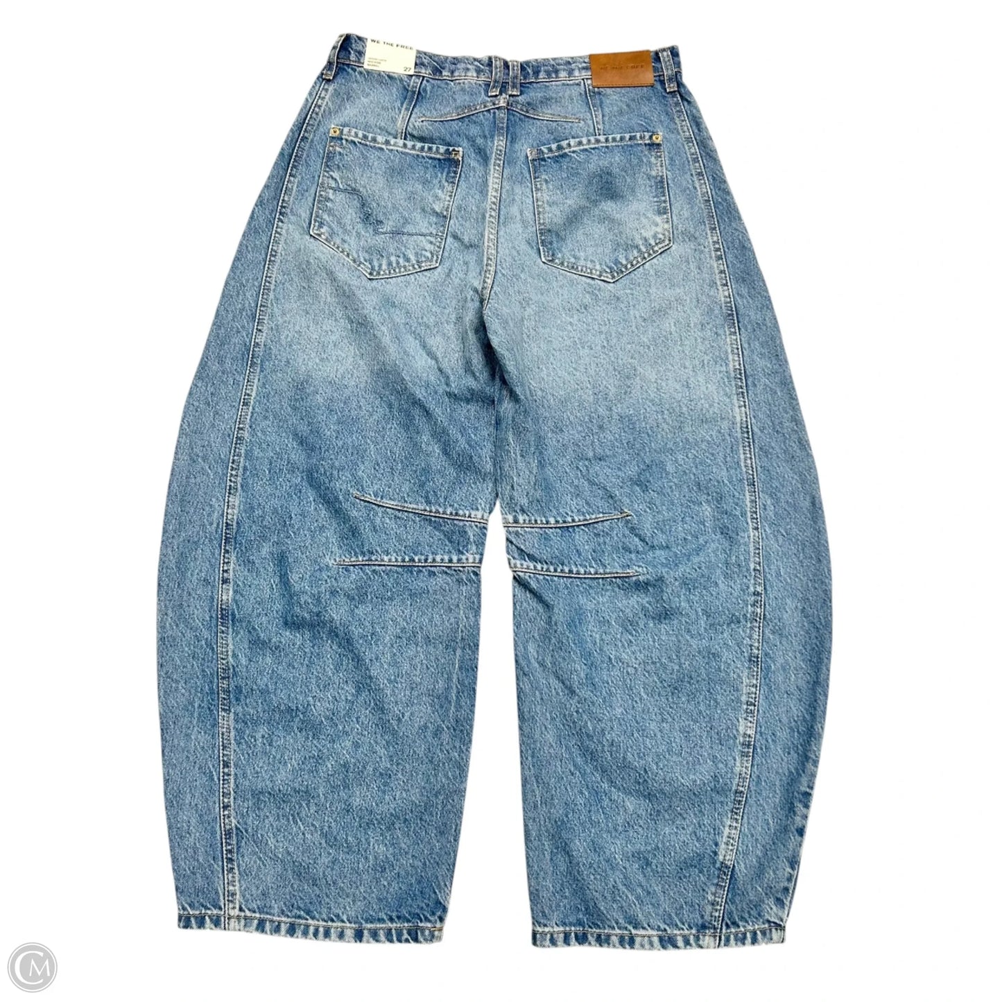 Jeans Wide Leg By Free People In Blue Denim, Size: 4