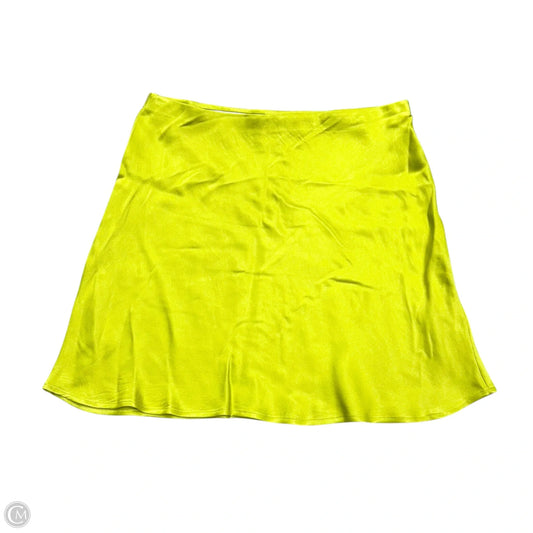 Skirt Mini & Short By Anthropologie In Chartreuse, Size: M
