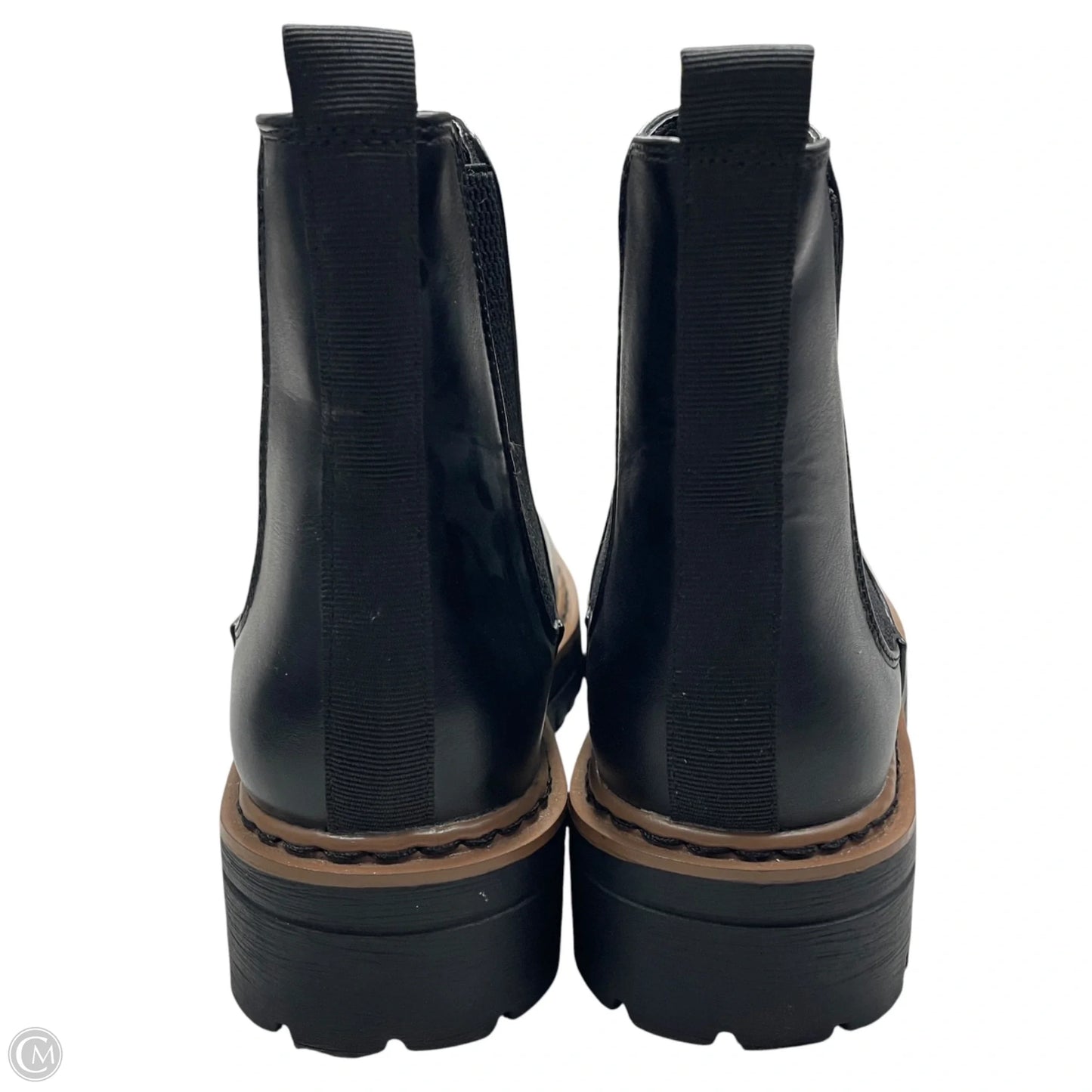 Boots Ankle Flats By Soda In Black, Size: 7