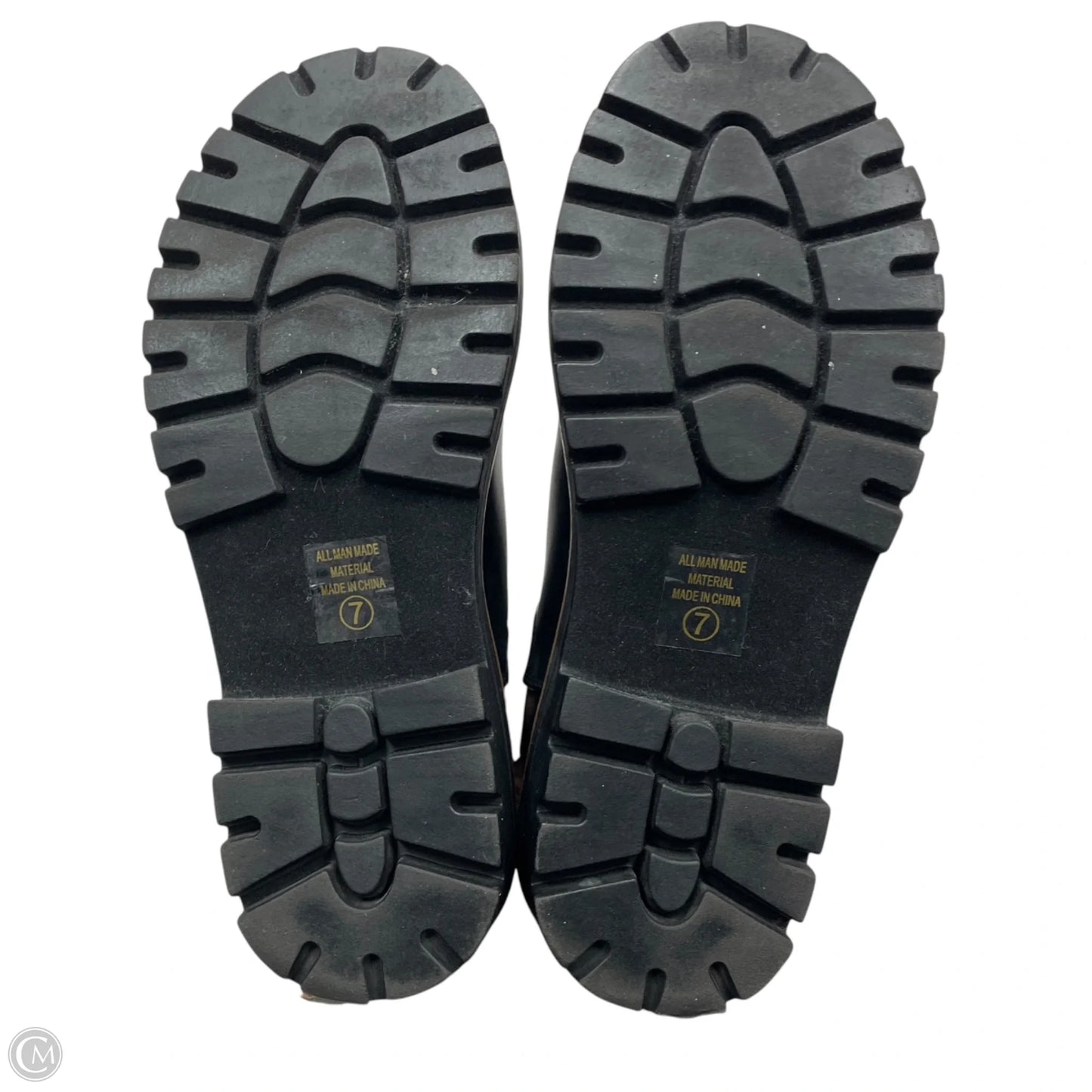 Boots Ankle Flats By Soda In Black, Size: 7