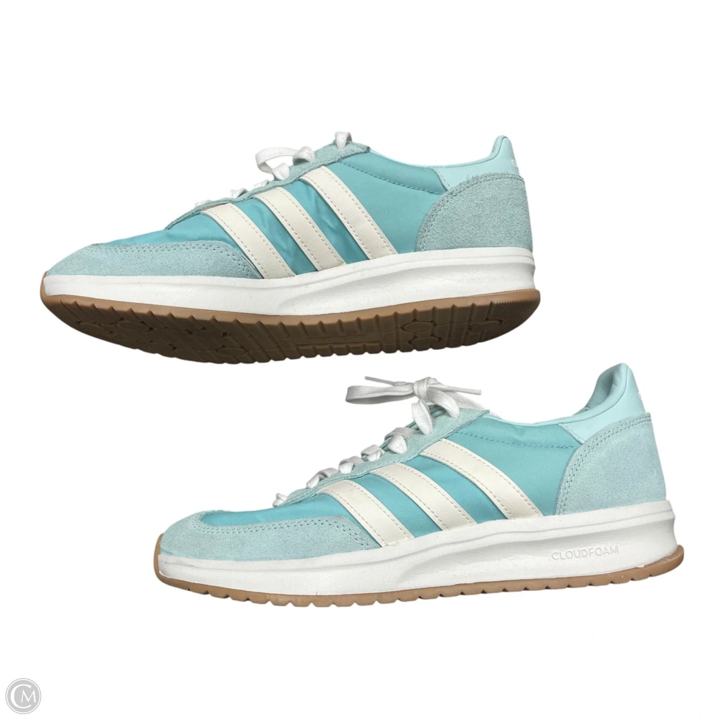 Shoes Sneakers By Adidas In Aqua, Size: 8