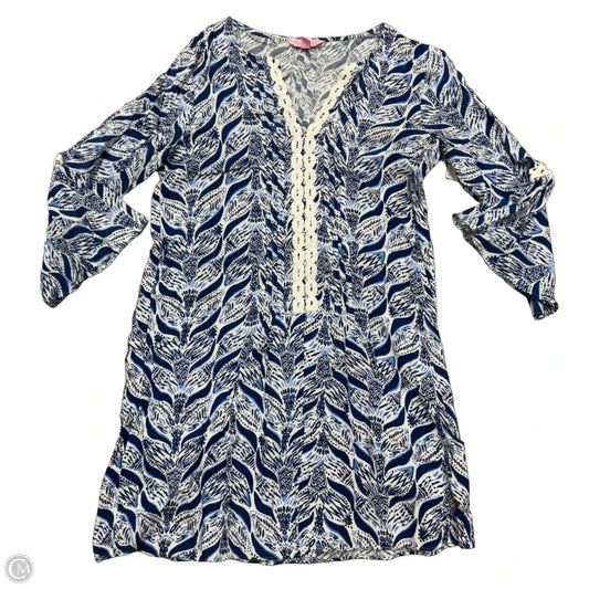 Dress Designer By Lilly Pulitzer In Blue & White, Size: S