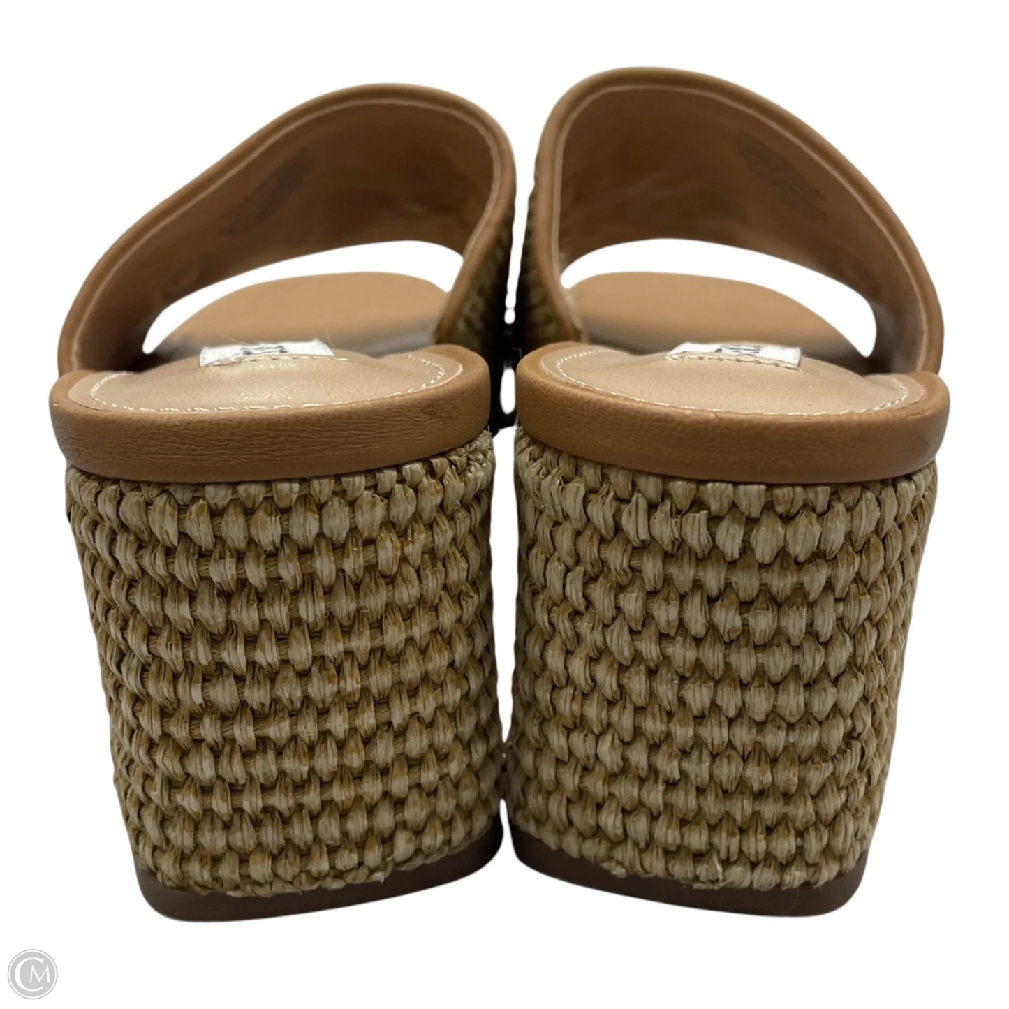 Sandals Heels Block By Steve Madden In Tan, Size: 8