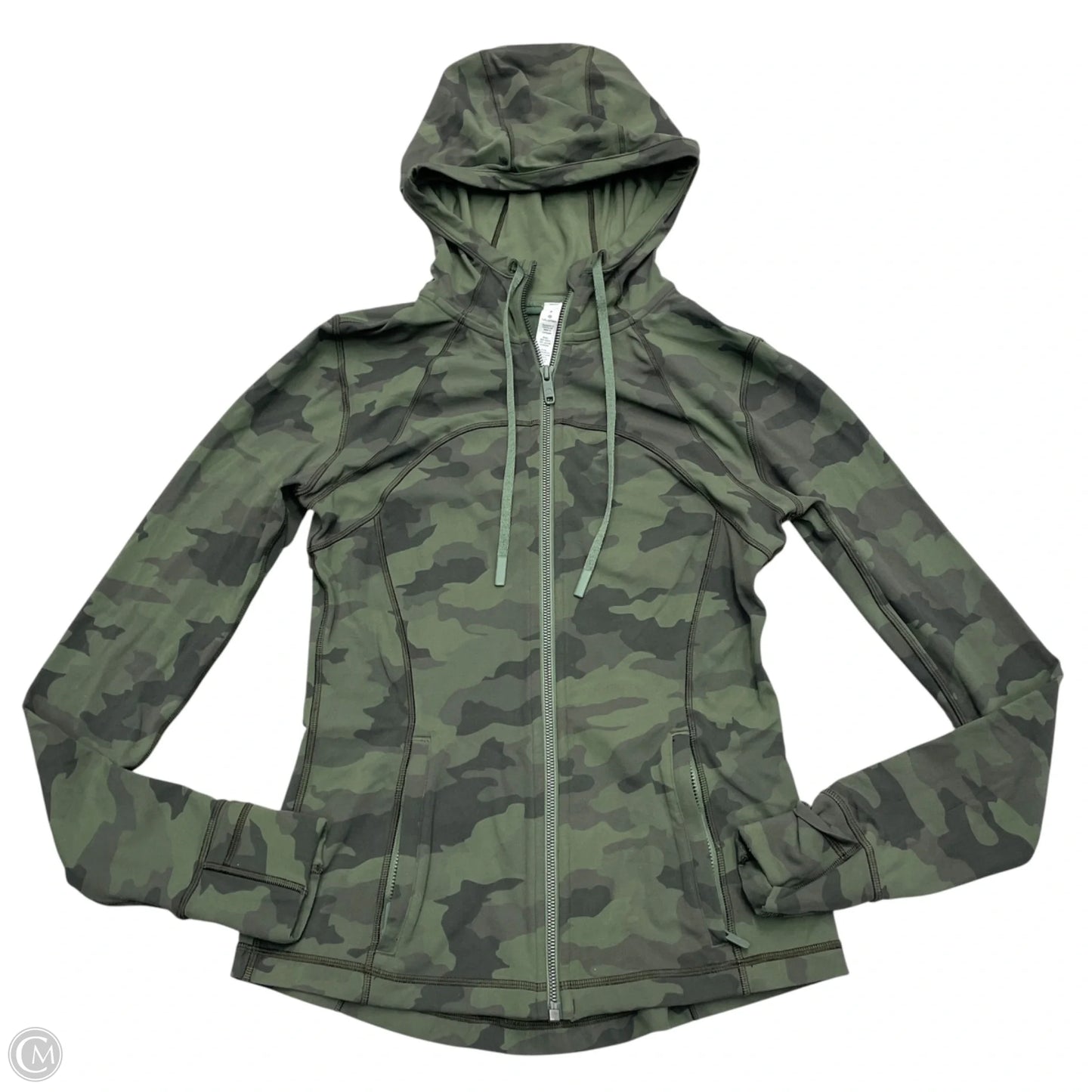 Athletic Jacket By Lululemon In Camouflage Print, Size: M