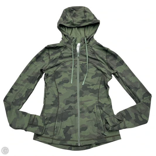 Athletic Jacket By Lululemon In Camouflage Print, Size: M
