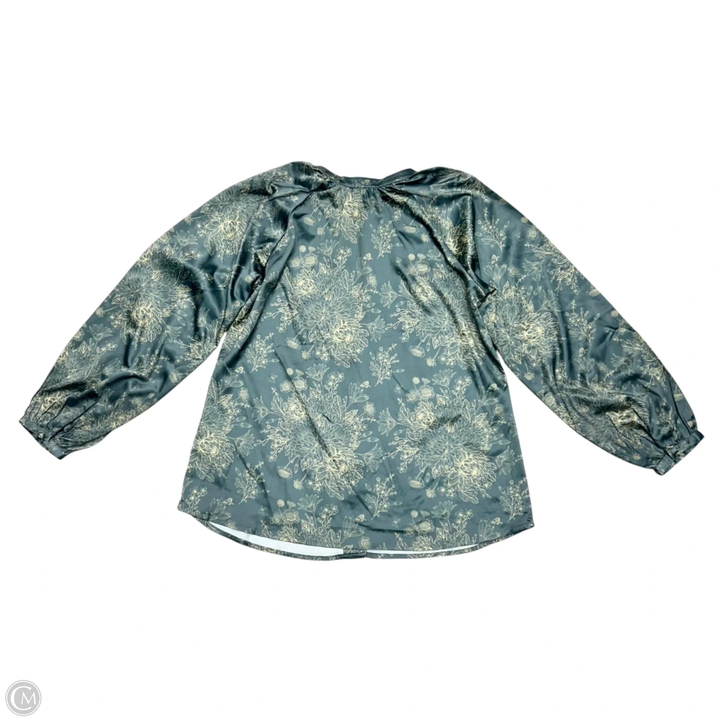 Top Long Sleeve By J Flower In Green, Size: S