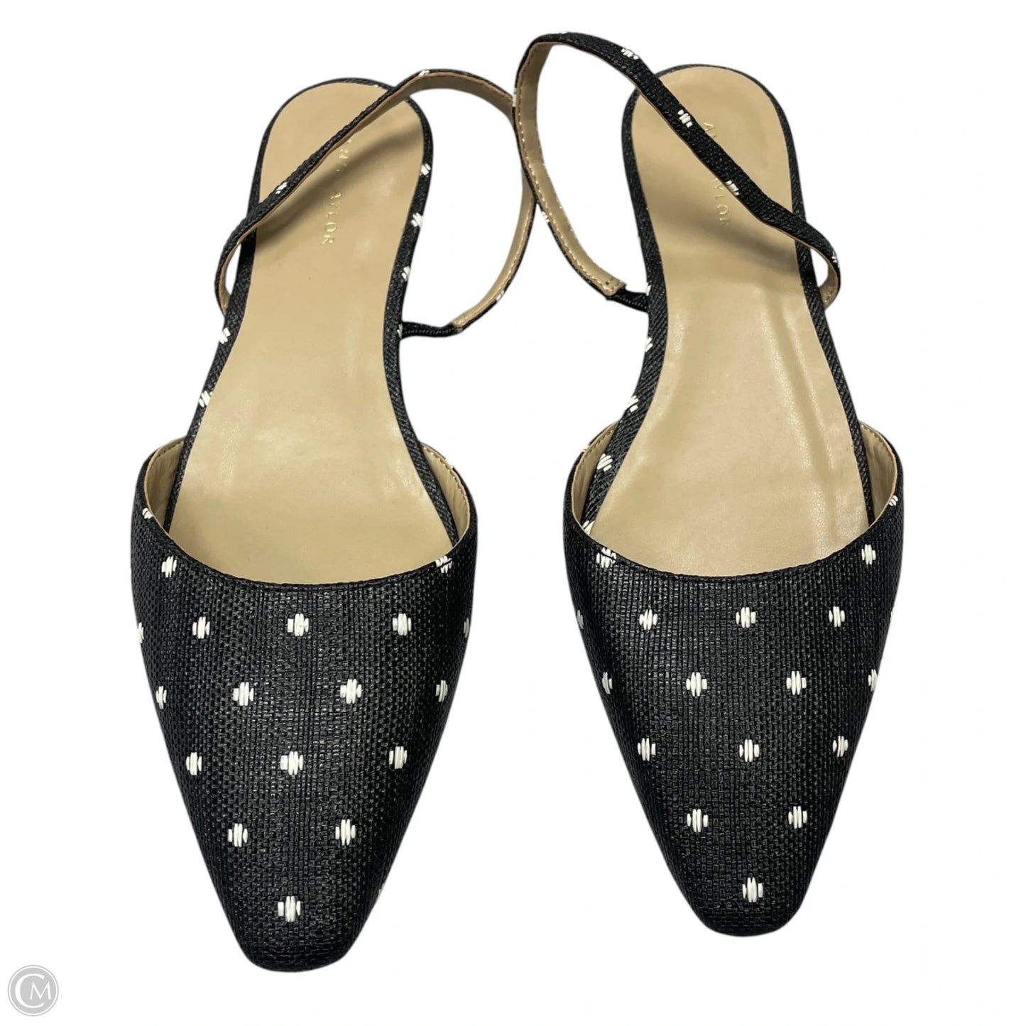 Shoes Flats By Ann Taylor In Black & White, Size: 6