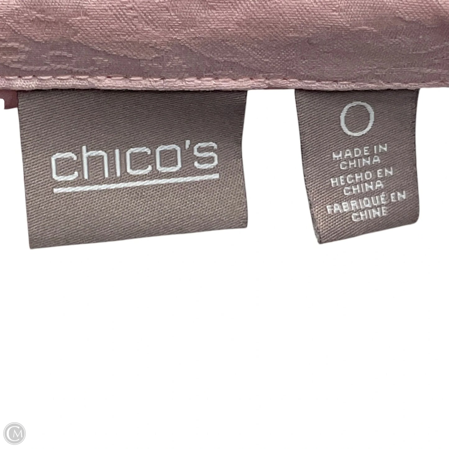 Jacket Shirt By Chicos In Pink, Size: S
