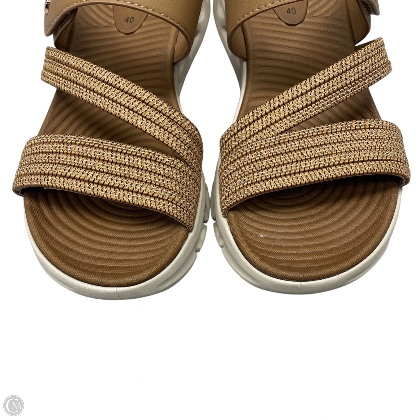 Sandals Flats By Flexus In Tan, Size: 9.5