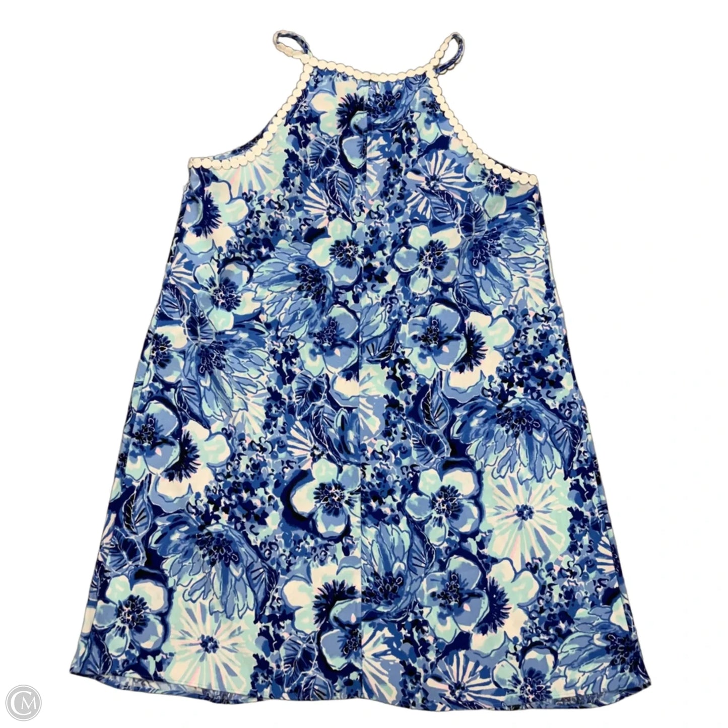 Dress Designer By Lilly Pulitzer In Blue & White, Size: M