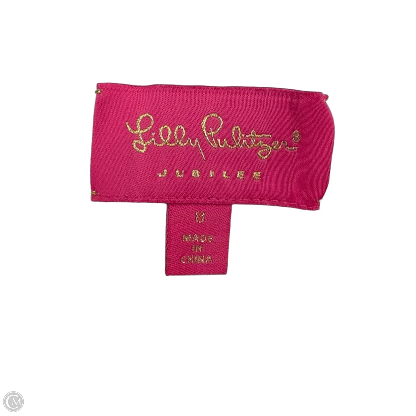 Dress Designer By Lilly Pulitzer In Pink & White, Size: M