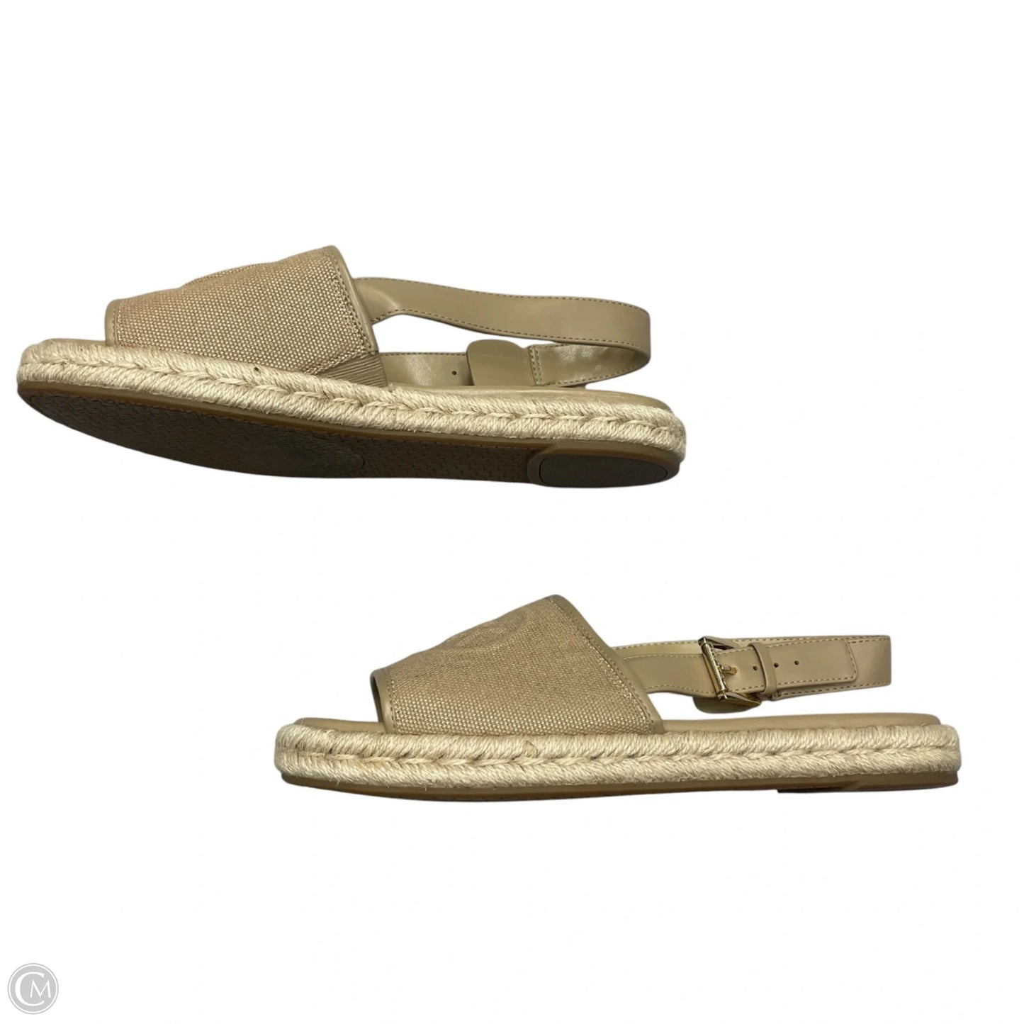 Sandals Flats By Michael By Michael Kors In Beige, Size: 9