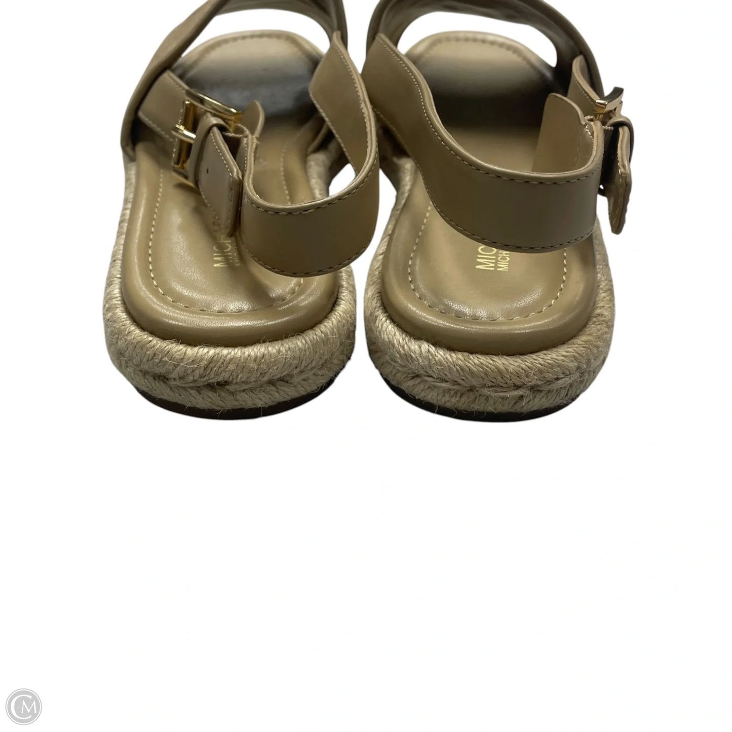 Sandals Flats By Michael By Michael Kors In Beige, Size: 9