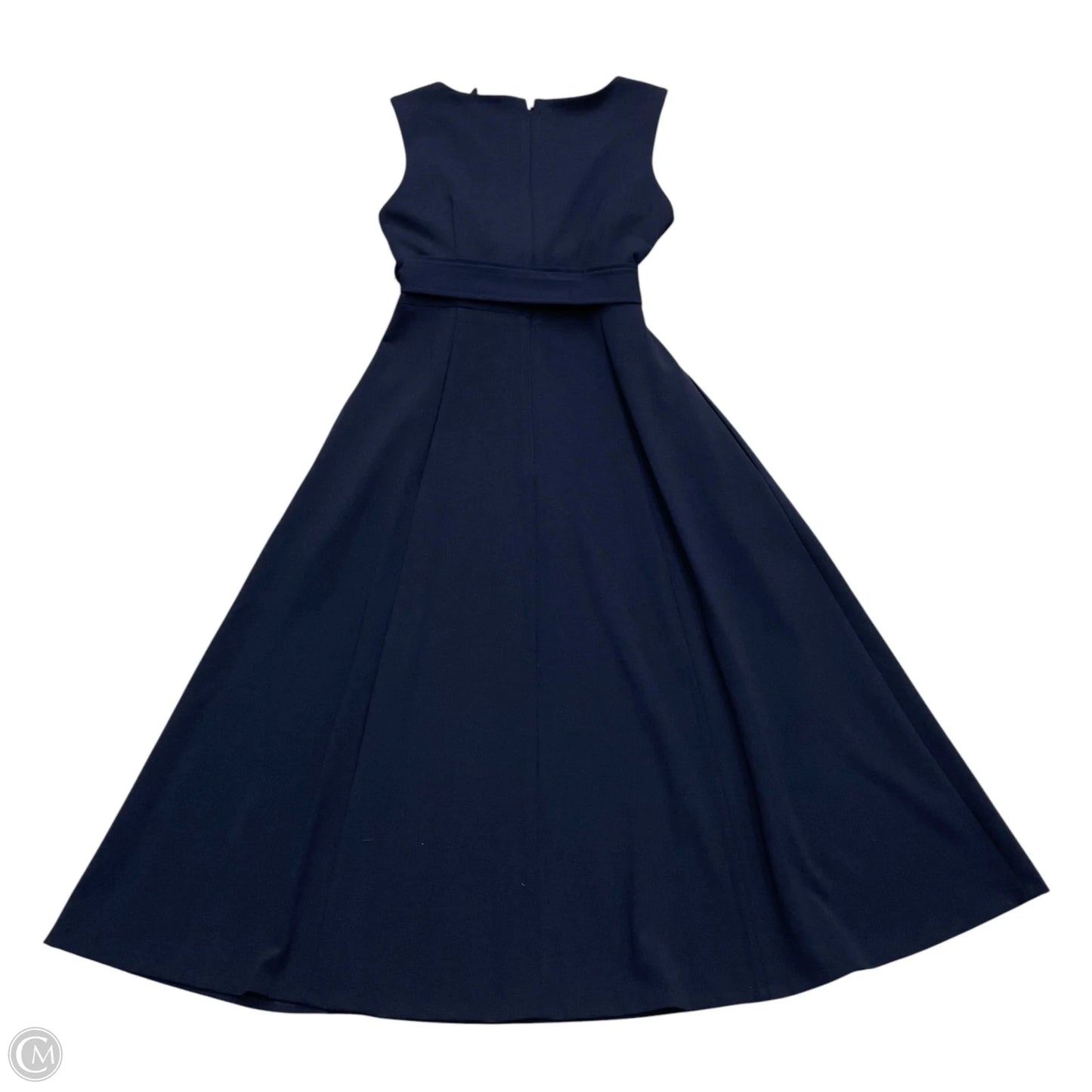 Dress Casual Midi By Calvin Klein In Navy, Size: S