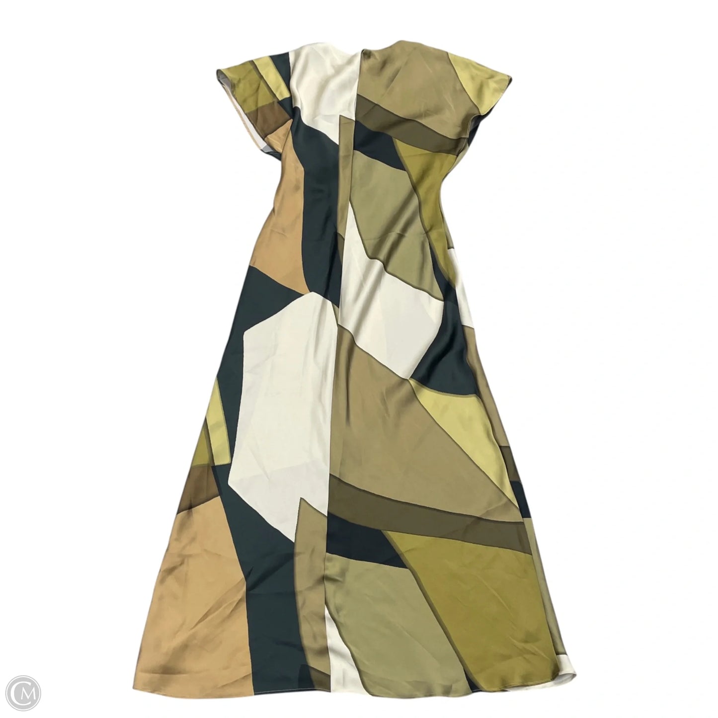 Dress Party Long By Zara In Black & Green, Size: S