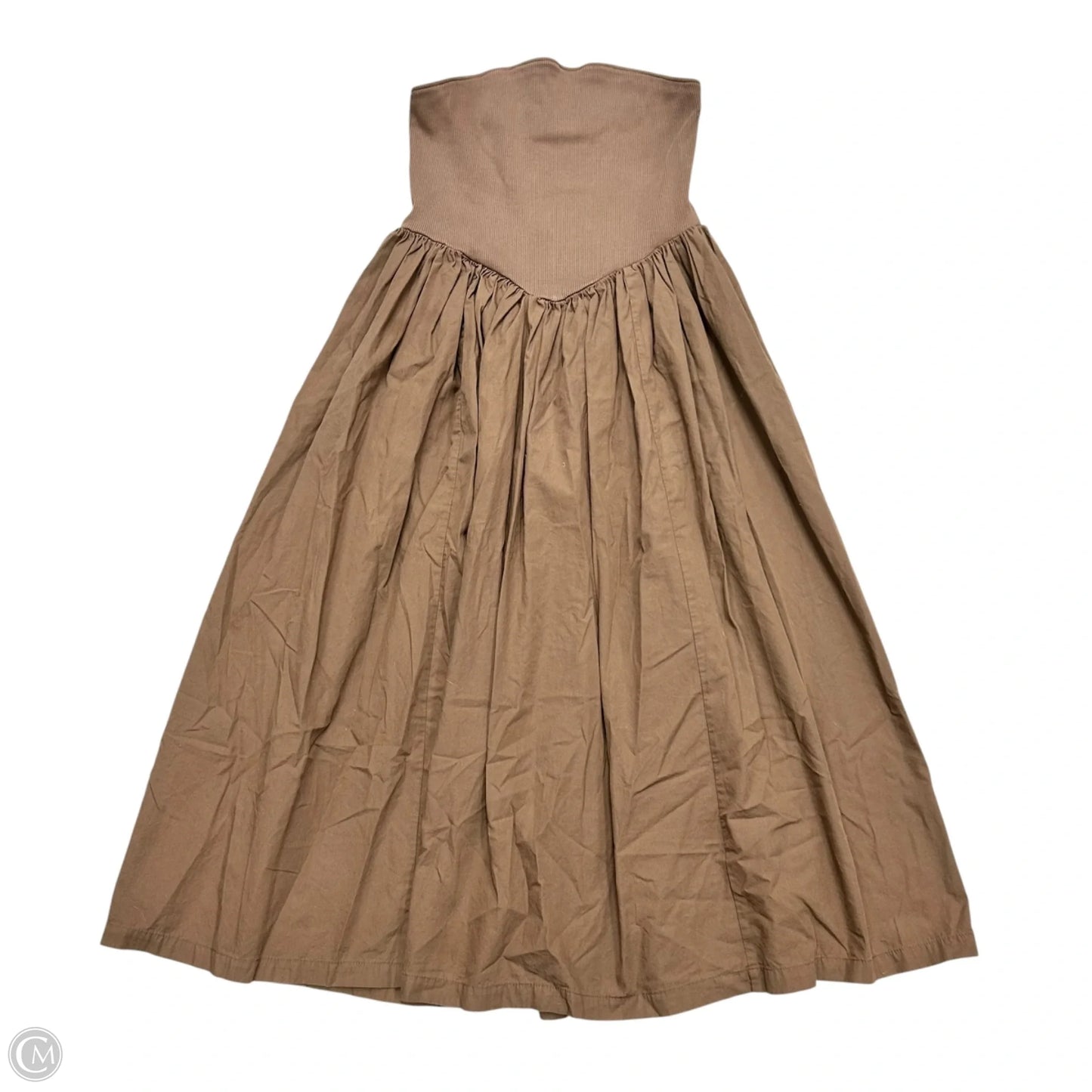 Dress Casual Midi By Anthropologie In Brown, Size: M