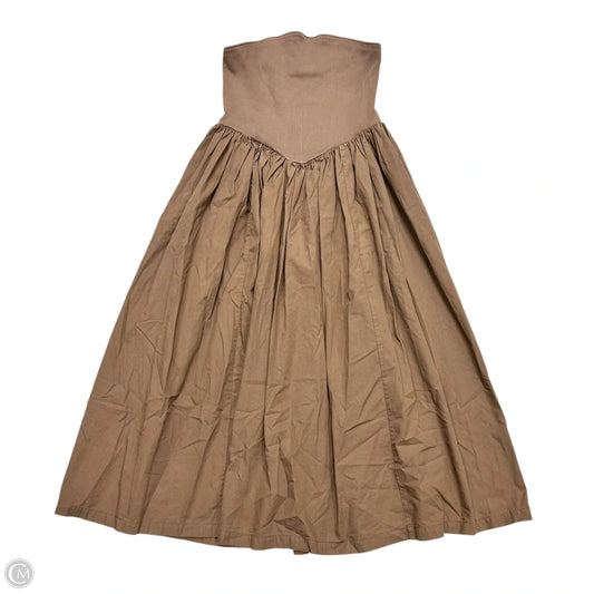 Dress Casual Midi By Anthropologie In Brown, Size: M