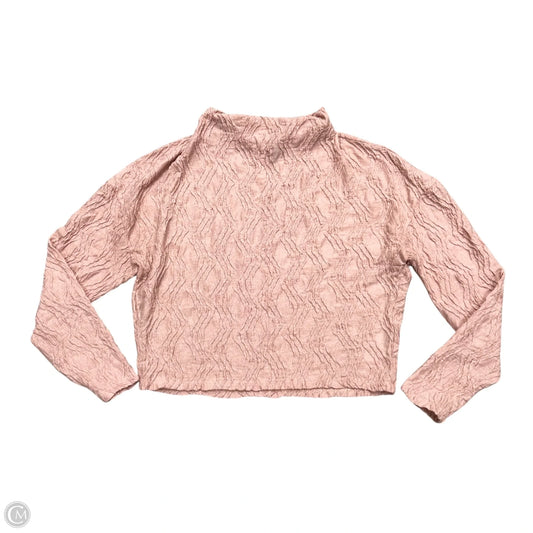 Top Long Sleeve By Anthropologie In Pink, Size: M