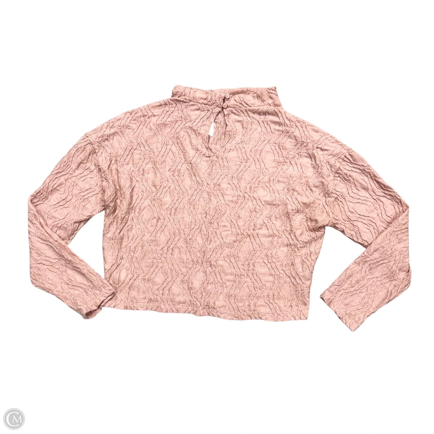 Top Long Sleeve By Anthropologie In Pink, Size: M