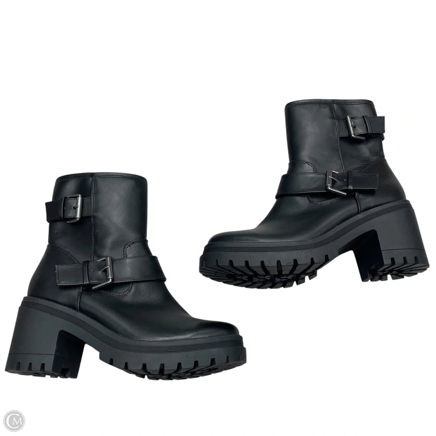 Boots Ankle Heels By Esprit In Black, Size: 7