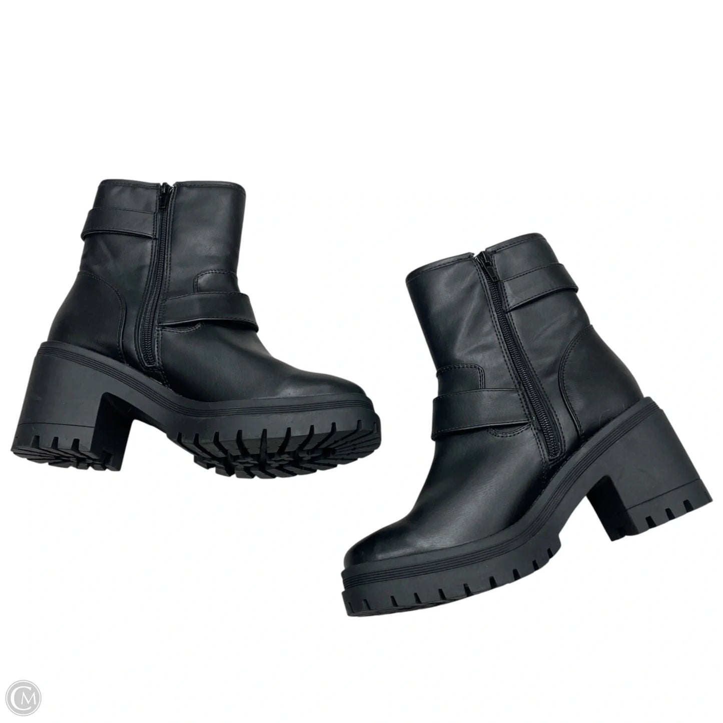 Boots Ankle Heels By Esprit In Black, Size: 7