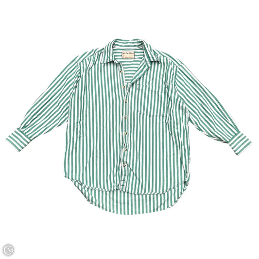 Top Long Sleeve By We The Free In Green & White, Size: S