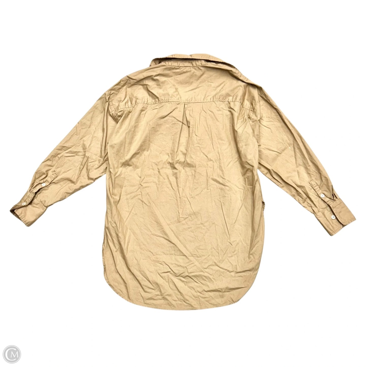 Top Long Sleeve By Maeve In Tan, Size: S