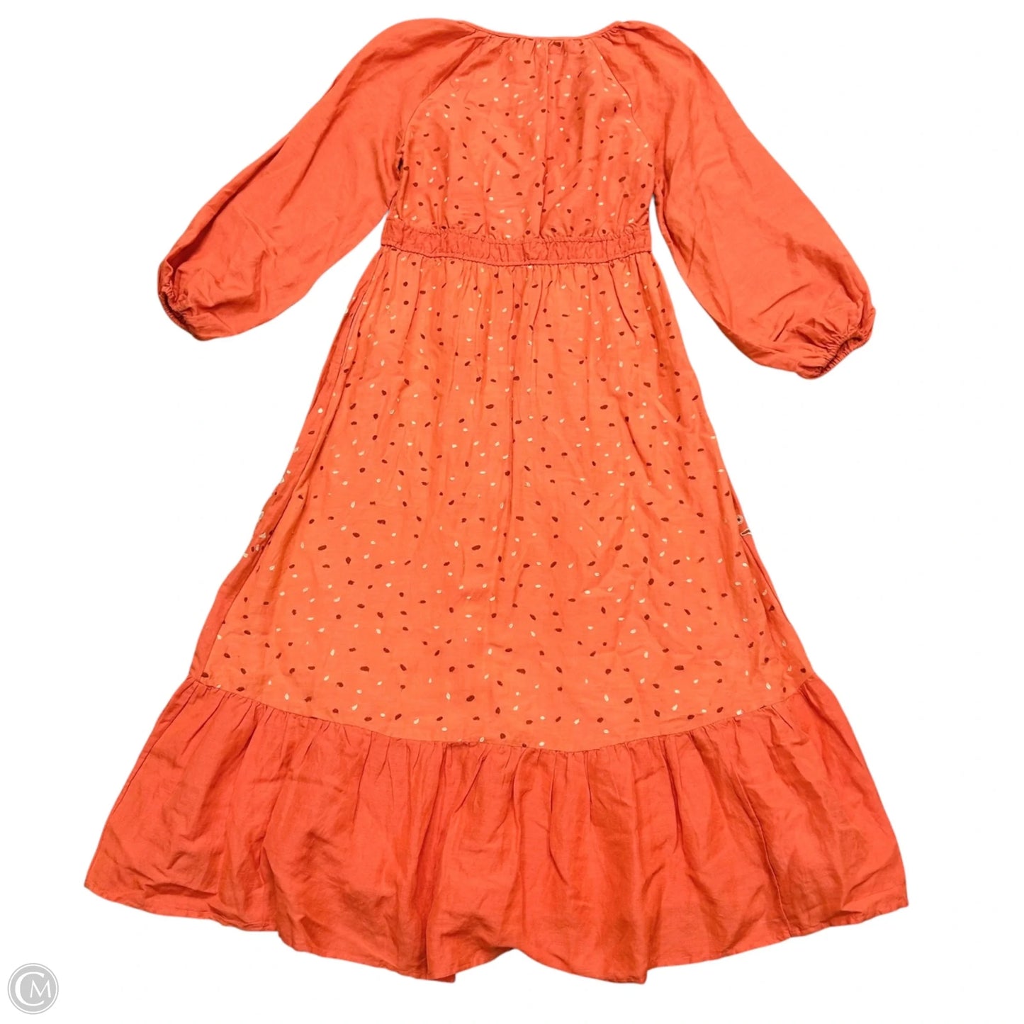 Dress Casual Maxi By Anthropologie In Orange, Size: M