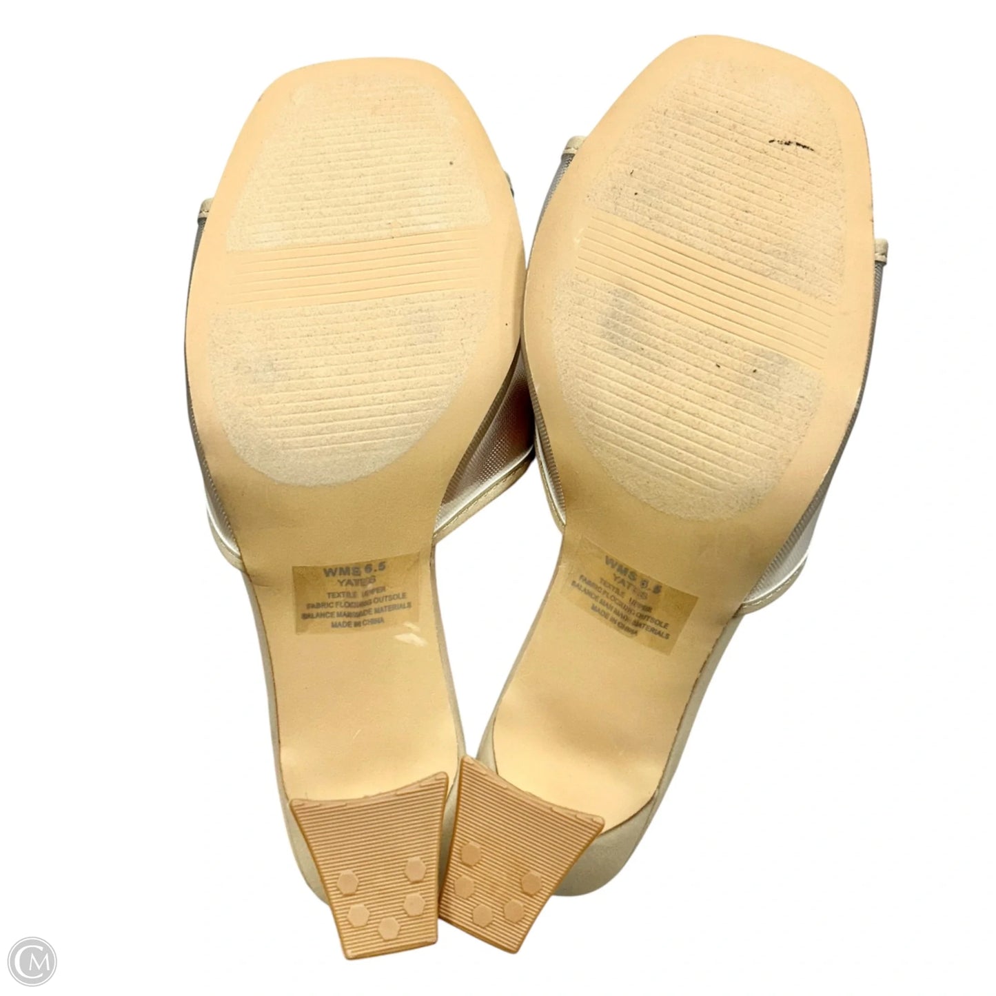 Sandals Heels Block By Dolce Vita In Beige, Size: 6.5